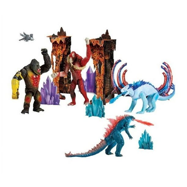 GODZILLA Vs SHIMO SKAR KING×KONG セット Godzilla x Kong Figures 4-Pack for Indoor Playground Fun - Walmart