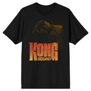 BIOWORLD Godzilla x Kong: The New Empire Kong Squad Crew Neck Short Sleeve Men's Black T-shirt-Medium