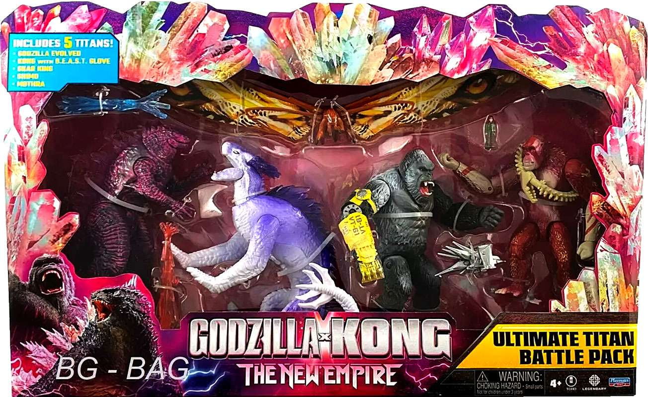 Godzilla x Kong The New Empire Monsterverse Ultimate Titan Battle Pack Action Figure 5-Pack