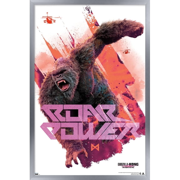 Godzilla x Kong: The New Empire - Roar Power Wall Poster, 22.375" x 34" Framed