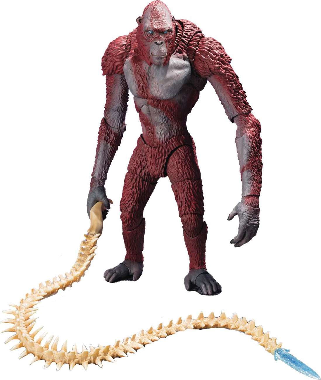 Skar King Red and Gray Articulated Action Figure with Whip
