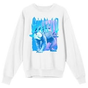 BIOWORLD Godzilla x Kong: The New Empire Shimo Crew Neck Long Sleeve Adult White Sweatshirt-Medium