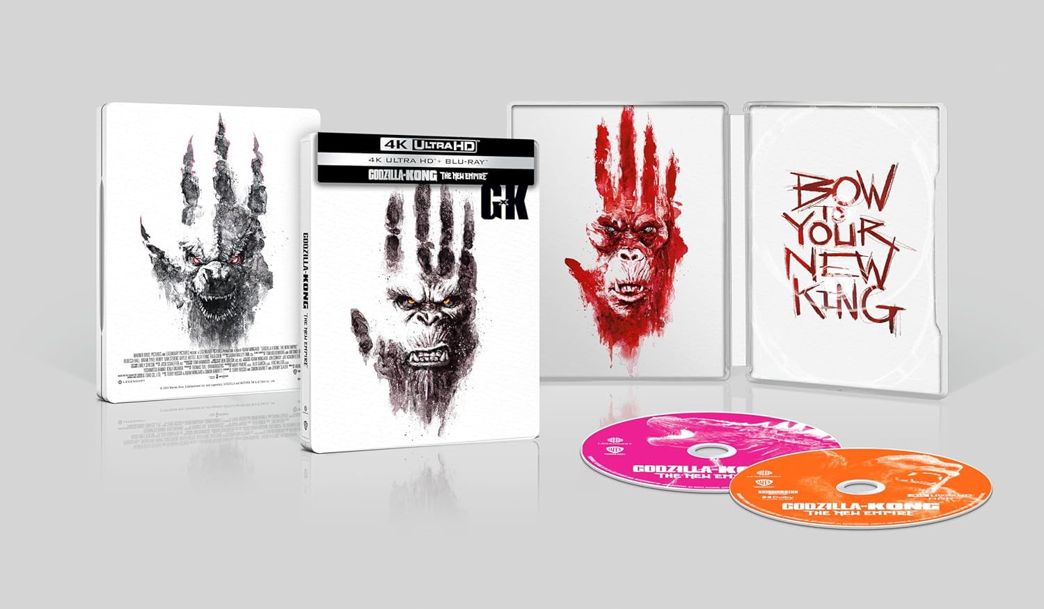 Godzilla x Kong: The New Empire Steelbook Limited Edition (Unite) [4K Ultra HD] [2024] [Blu-ray] [Region Free]