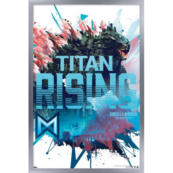 Godzilla x Kong: The New Empire - Titan Rising Wall Poster, 14.725" x 22.375" Framed