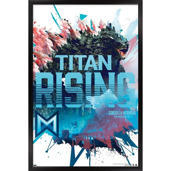 Godzilla x Kong: The New Empire - Titan Rising Wall Poster, 22.375" x 34" Framed