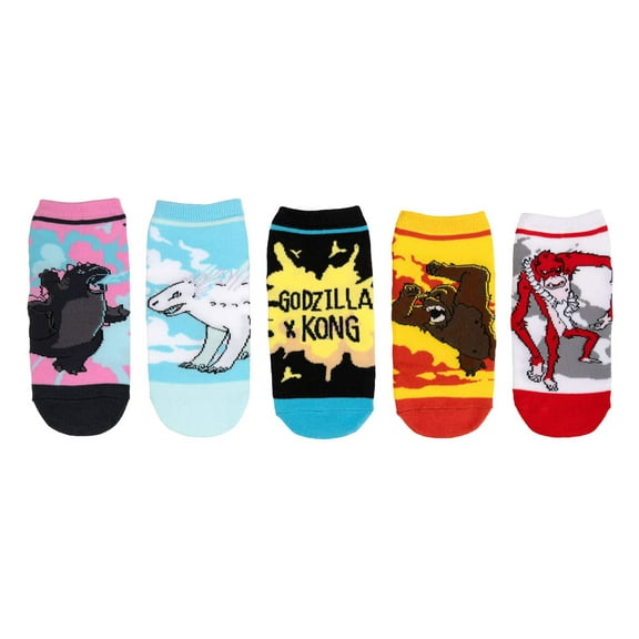 Godzilla x Kong Titans 5 Pair Lowcut Sock Pack
