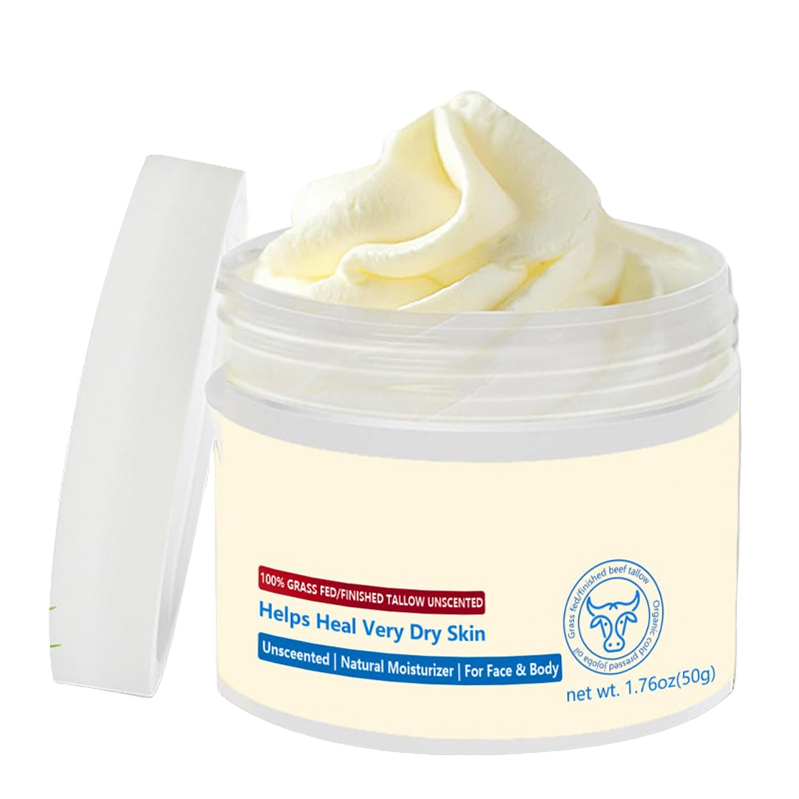 GoeBin Beef Tallow for Skin, Beef Tallow Face Moisturiser, Grass Fed