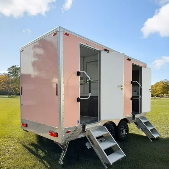 Goeasy Portable Restroom Trailer with Private Bathroom and Handwashing Station for Outdoor Events