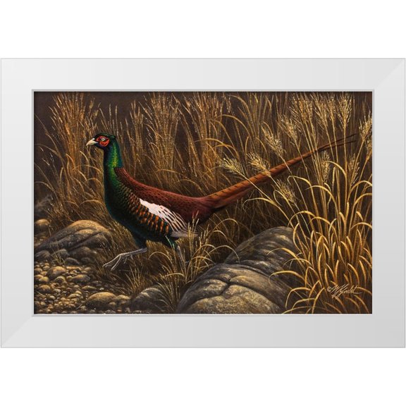Goebel, Wilhelm 14x11 White Modern Wood Framed Museum Art Print Titled - Bianchi Pheasant