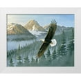 thumbnail image 1 of Goebel, Wilhelm 14x12 White Modern Wood Framed Museum Art Print Titled - Soaring Eagle, 1 of 4