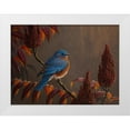 thumbnail image 1 of Goebel, Wilhelm 18x14 White Modern Wood Framed Museum Art Print Titled - Autumn Bluebird, 1 of 4