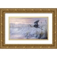 thumbnail image 1 of Goebel, Wilhelm 32x20 Gold Ornate Wood Framed with Double Matting Museum Art Print Titled - Rising Marsh, 1 of 4