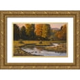 thumbnail image 1 of Goebel, Wilhelm 32x21 Gold Ornate Wood Framed with Double Matting Museum Art Print Titled - Pasture Run, 1 of 4
