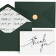 thumbnail image 1 of Goefun 144 Thank You Cards with Envelopes Bulk Pack 4×6 Green Blank Thank You Notes, Elegant Designs for Wedding, Baby Shower, Bridal Shower, Small Business, Graduation and Funeral, 1 of 6
