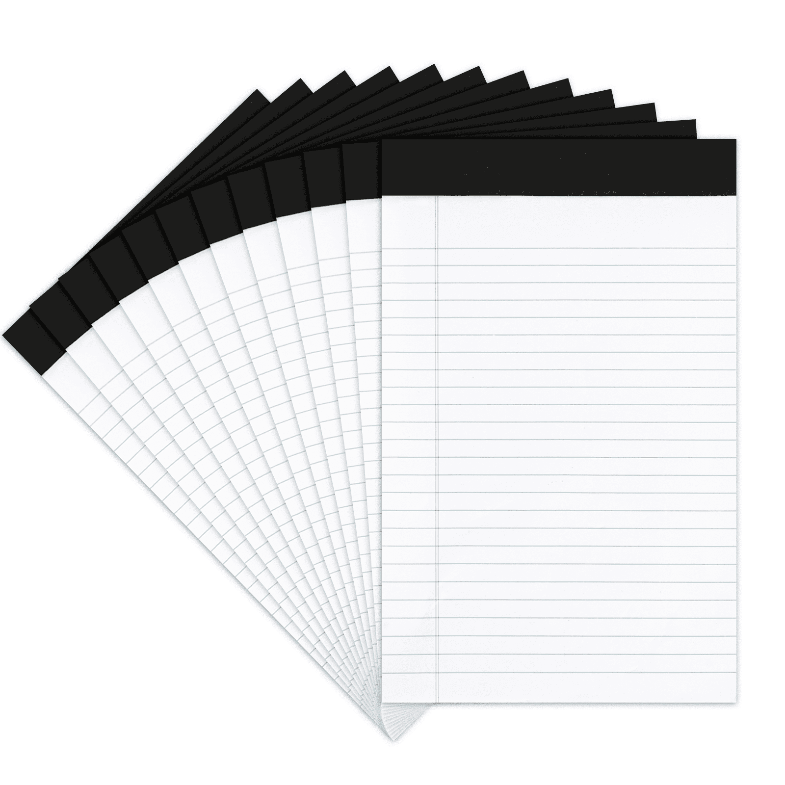 Goefun Note Pads 5x8 Narrow Ruled 12 Pack Small Notepad, 30 Sheets per