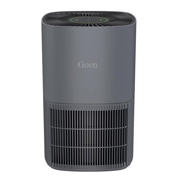 Goen AllergenPlus Air Purifier for Home, 530 Ft Rooms in 1 hour, 3-in-1 Filter, Compact Design, Auto Mode, Reduces Allergens, Dust, Pollen, Smoke, Pet Dander, Odors, Grey