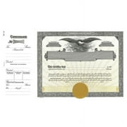 Goes 73 Corporate Stock Certificate, Certificate Paper Stock, Size 8-1/2" x 15", Printable, Laser or Ink Jet Compatiable (Pack of 10)