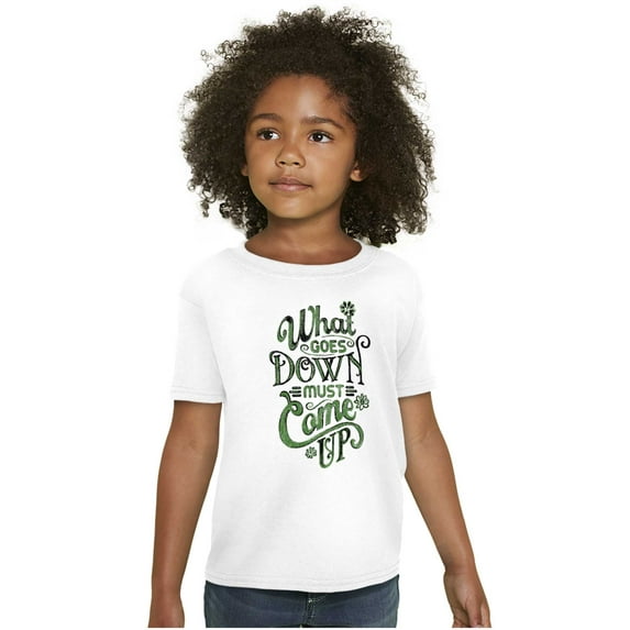 Goes Up Must Come Down Gardener Humor Girls Kids T Shirt Tees Teen Brisco Brands XS
