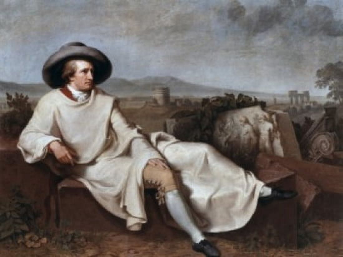 Goethe in the Roman Campagna 1787 Johann Heinrich Wilhelm Tischbein (1751-1829 German) Oil on canvas Canvas Art - Johann Heinrich Wilhelm Tischbein (24 x 36)