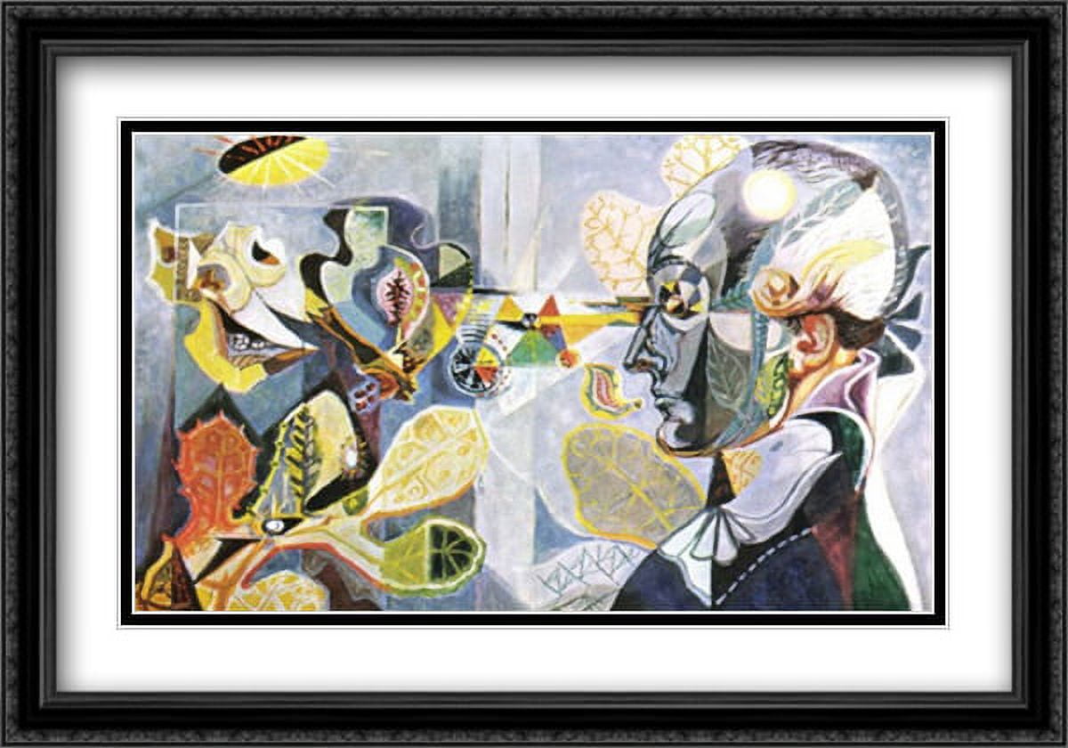 Goethe or the metamorphosis of plants 2x Matted 40x28 Large Black Ornate  Framed Art Print by Masson, Andre - Walmart.com