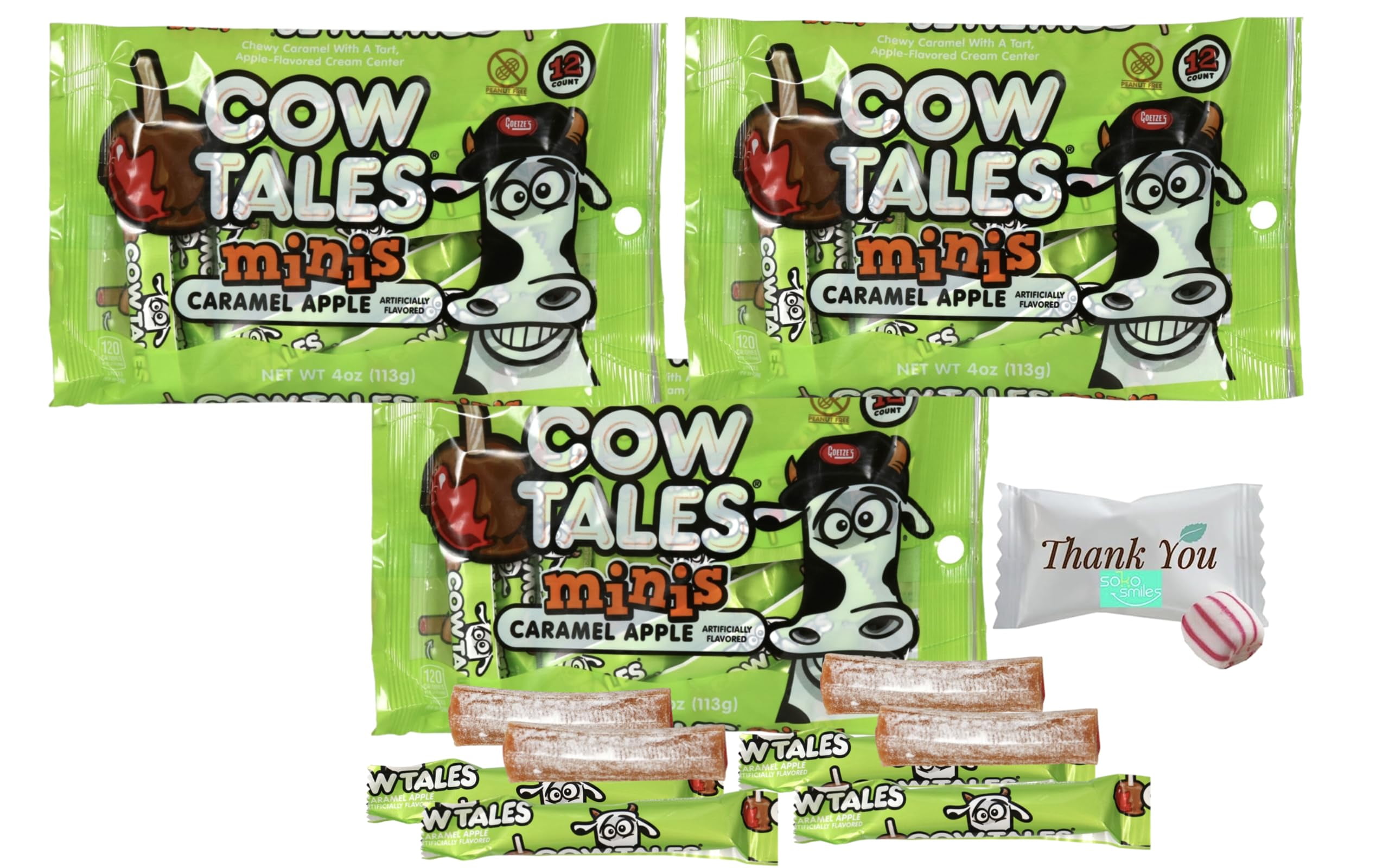 Goetze Candy Individually Wrapped YPF5 | Original Caramel Cow Tales ...