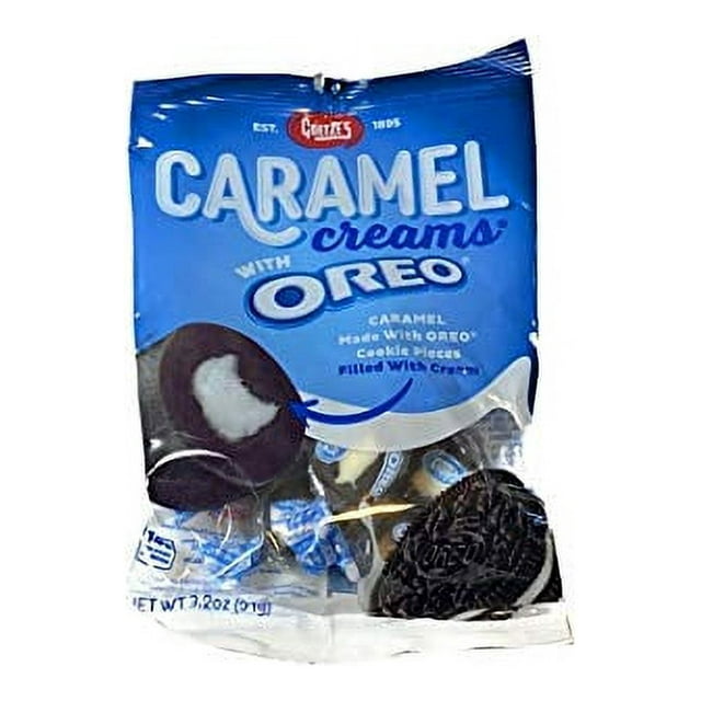 Goetze?s Oreo Caramel Creams New Chocolate Chewy Candy Taffy 1 Bag 3.2 ...
