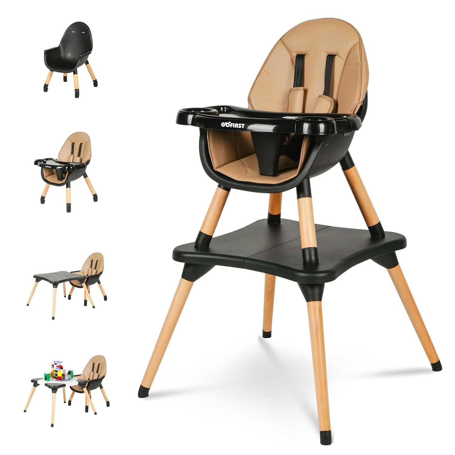 6 In 1 Baby High Chair, Convertible Highchair For Barbados | Ubuy