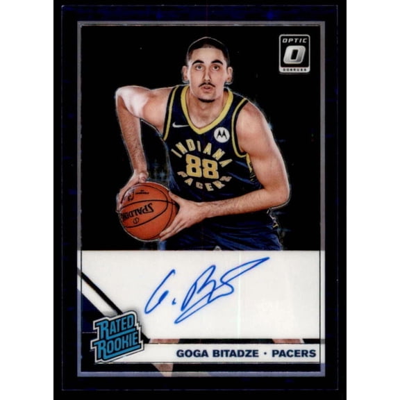 Goga Bitadze 2019-20 Donruss Optic Rated Rookies Signatures Purple Stars #166