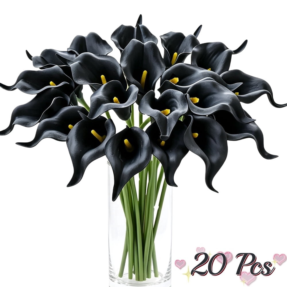 Calla Farm Gogcaro 20 PCS Artificial Flowers Fake Calla Lily Flowers Real Touch ...