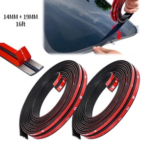 Gogcaro Car Weather Stripping, 32ft T Shape Car Windshield Rubber Seal, Suit for Car Front Rear Windshield (14mm+19mm)