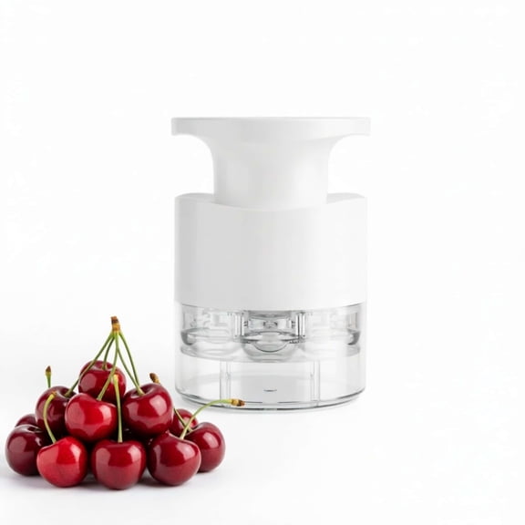 Gogcaro Cherry Pitter Tool, 7-In-1 Cherry Seed Remover Cherry Pitter Tool for Kitchen and Cherry Jam, White