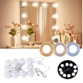 thumbnail image 1 of Gogcaro LED Vanity Lights For Mirror, Gogcaro Hollywood Style With 10 Dimmable Bulbs, Adjustable Color & Brightness, USB Cable, Stick on for Makeup Table Dressing Room Mirror, 1 of 7
