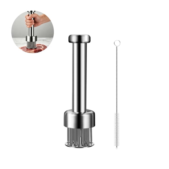 Gogcaro Meat Tenderizer Tool with 21 Sharp Needles, Durable Stainless Steel for Chicken and Beef
