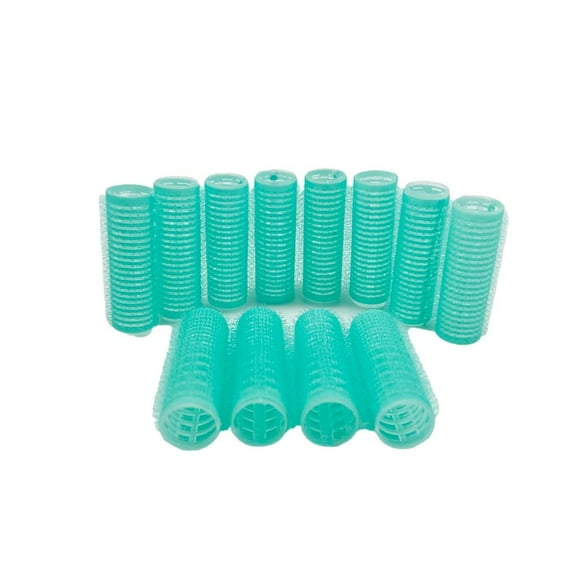 Gogcaro Small Size Hair Curlers Self-Grip Rollers, For Hairdressing, Design Gripping Sticky Cling Style For DIY Or Salon (0.6" 12PCS) Random Color