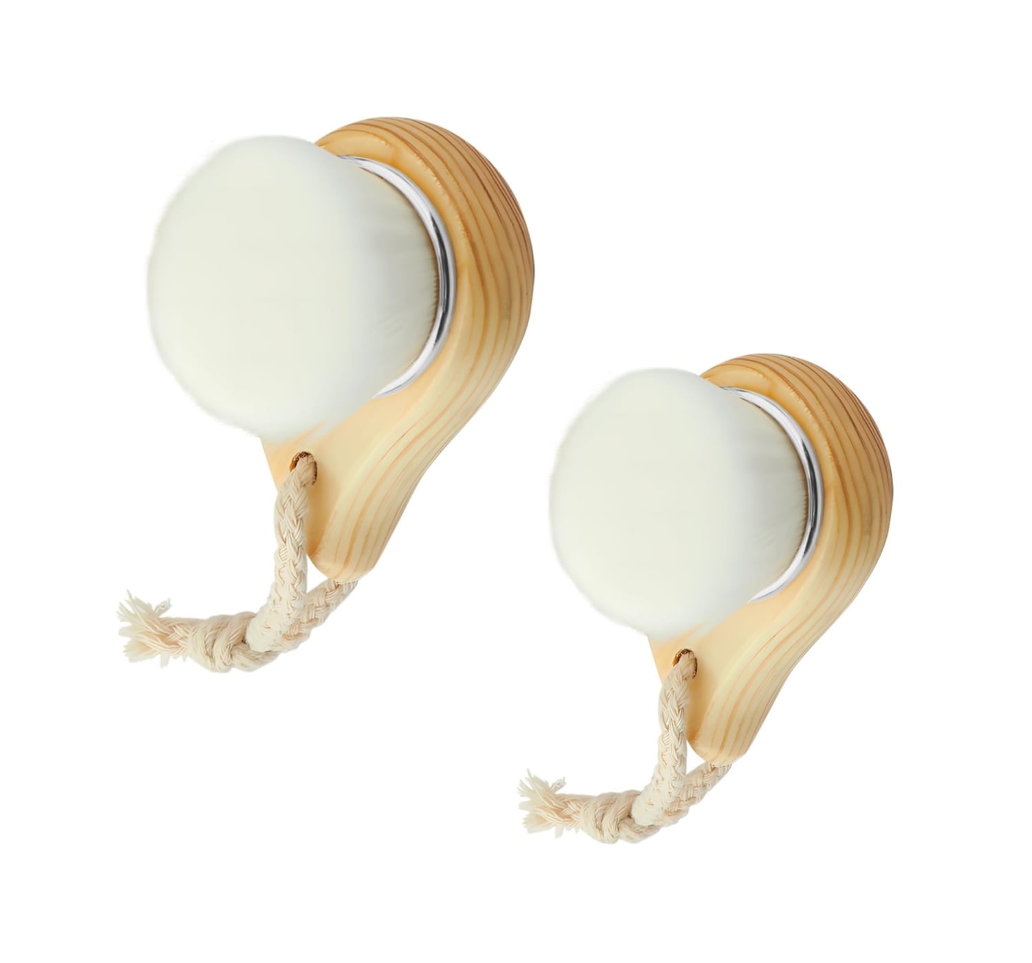 Gogcaro Soft Bristle Facial Cleansing Brush for Deep Pore Cleaning, Travel-Friendly Face Beauty Brush with Ergonomic Handle, Brown