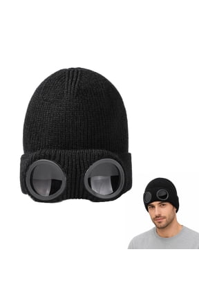 Goggle Beanie,Unisex Knit Winter Ski Hat With Goggle Fit Design, Windproof Cozy Stretch, Versatile Fall Cold‑Weather Headwear, Practical Outdoor Accessory For Ski Sports, Daily Wear For Men And Women