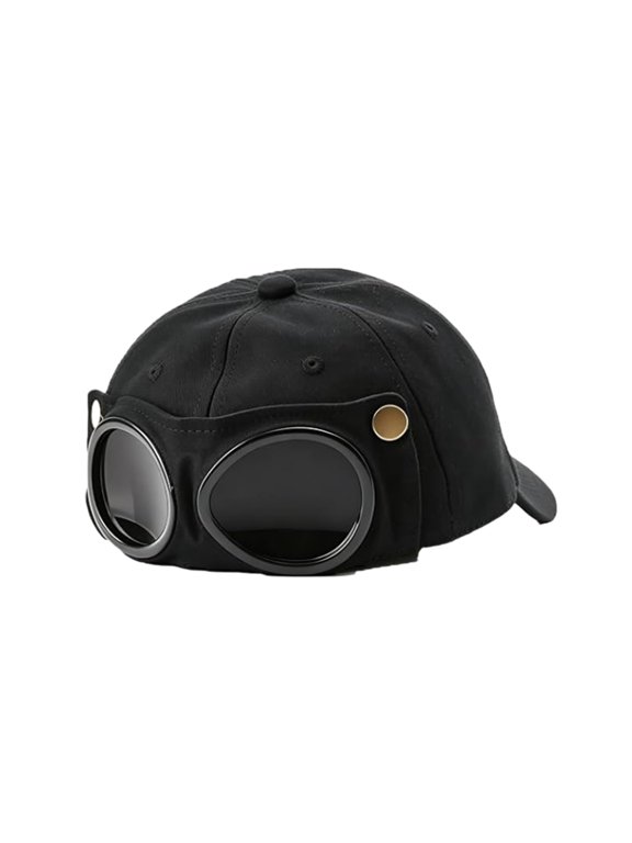 Goggle Caps for Men, Baseball Style Sunglasses with Attached Cap, Lightweight Outdoor Eyewear Hat for Sports, Driving, Travel and Everyday Wear