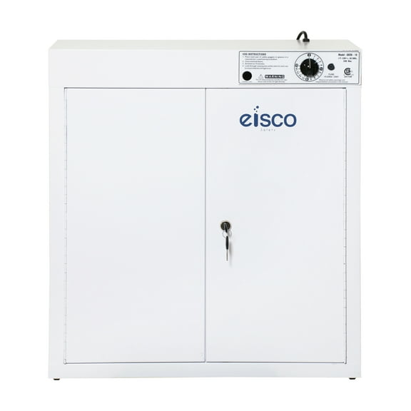 Goggle Sanitizer - UV Sanitizing Cabinet - Holds 36 Goggles - Wall Mountable - Heavy Duty CRC Steel - Eisco Labs