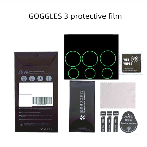 Goggles 3 lens protective film for DJI Avata 2 lens protective film anti-scratch optical glass sensor glasses protective film for DJI Avata 2 drone accessory Part