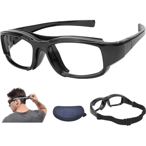 Goggles Glasses Squash & Racquetball Goggles Basketball Glasses Adjustable Strap Resistant