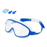 Goggles Kids - Clip-On Swim Goggles,Soft Silicone Leak Proof Adjustable Headband Suitable for Young Children