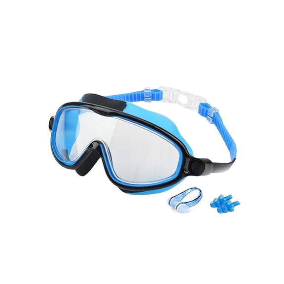 Goggles Kids, HD Anti-Fog UV Protection, No Leaks,Wide View, Easy Snap-On + No Hair Pulling + Nose Clip & Ear Plugs