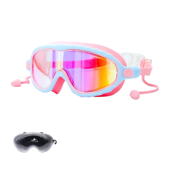 Goggles Wide Field Of Waterproof and Soft Silicone Swimming Goggles with Adjustable Straps