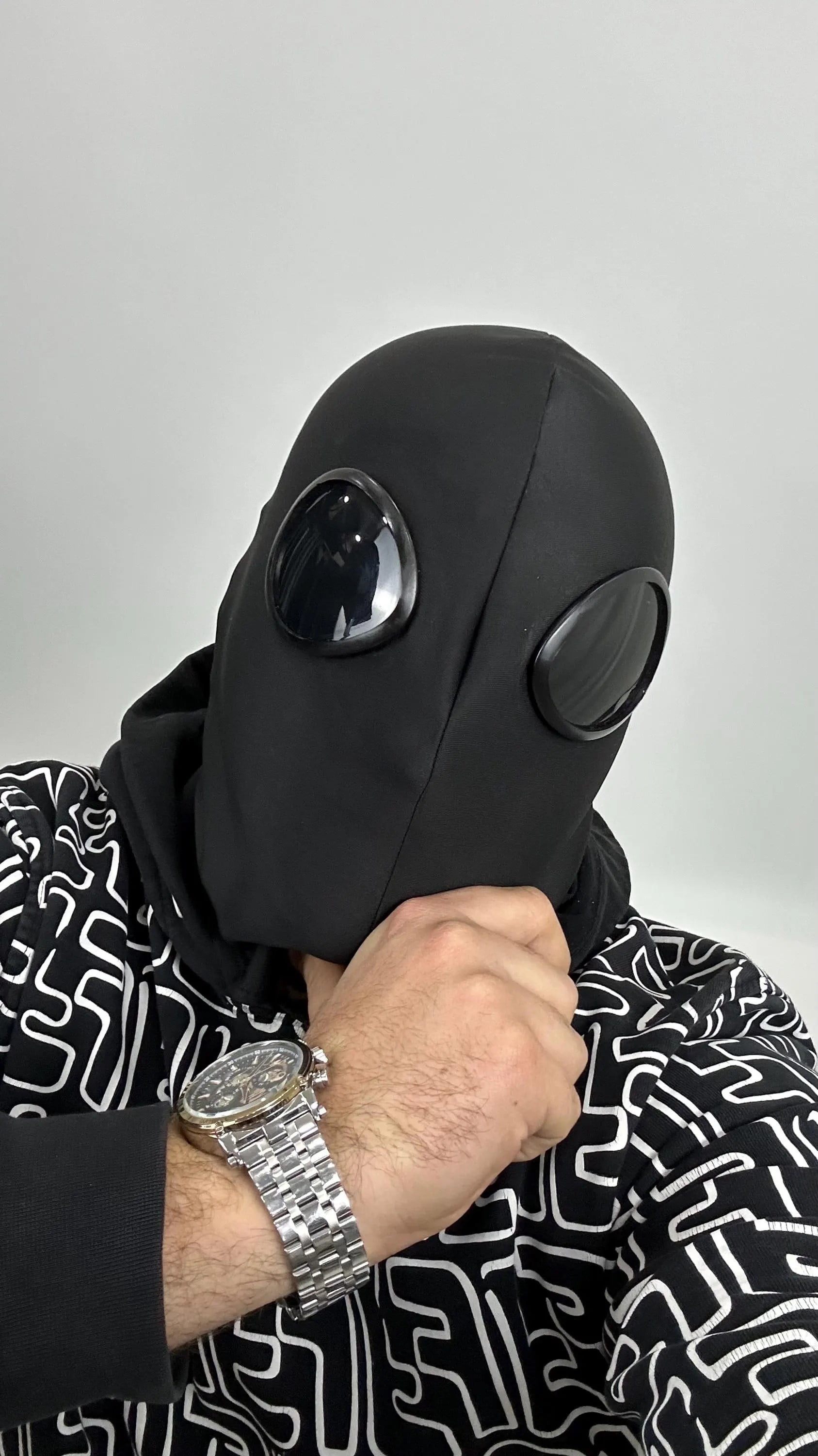 Goggles ski mask balaclava handmade hand stitch with glasses spider scuba cotton fabric snowboard ski motorbike festival carnival unisex