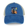 thumbnail image 1 of Gogh Outside Dark Blue Hat Adjustable Funny Fashion Unisex Baseball Cap for Men Women, 1 of 7