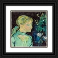 thumbnail image 1 of Gogh, Vincent van 20x20 Black Ornate Wood Framed with Double Matting Museum Art Print Titled - Adeline Ravoux, 1 of 4