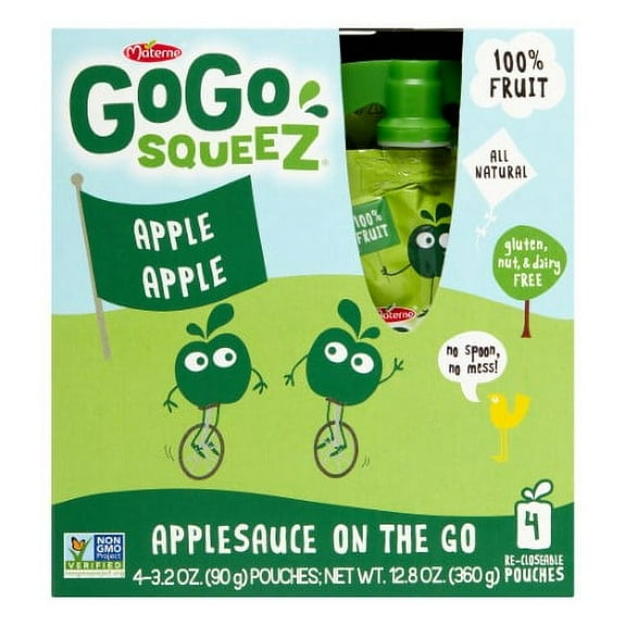 Gogo Squeez Apple Apple Applesauce (Pack of 2)