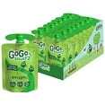 thumbnail image 1 of GoGo squeeZ Applesauce, Apple Apple, Gluten Free, Vegan Friendly, Unsweetened Applesauce, Recloseable, BPA Free Pouches, 3.2 Ounce (18 Pouches), 1 of 6