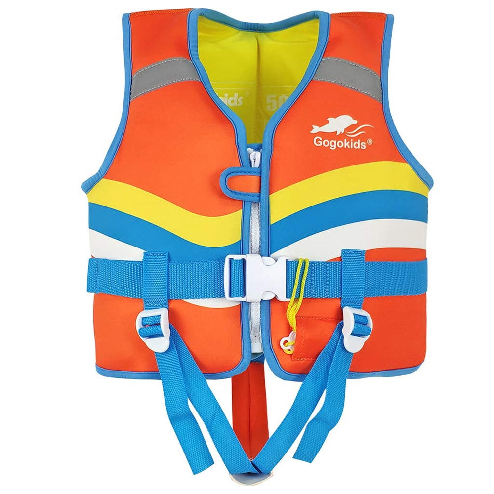 Gogokids Kids Float Life Jacket Swim Vest with Adjustable Safety Strap ...