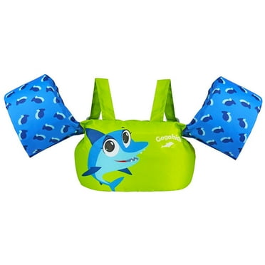 Gogokids Kids Pool Swim Vest Life Jacket, Swimming Aid Armbands for 2-6 Toddlers Children 30-50lbs, Float Vest with Arm Wings